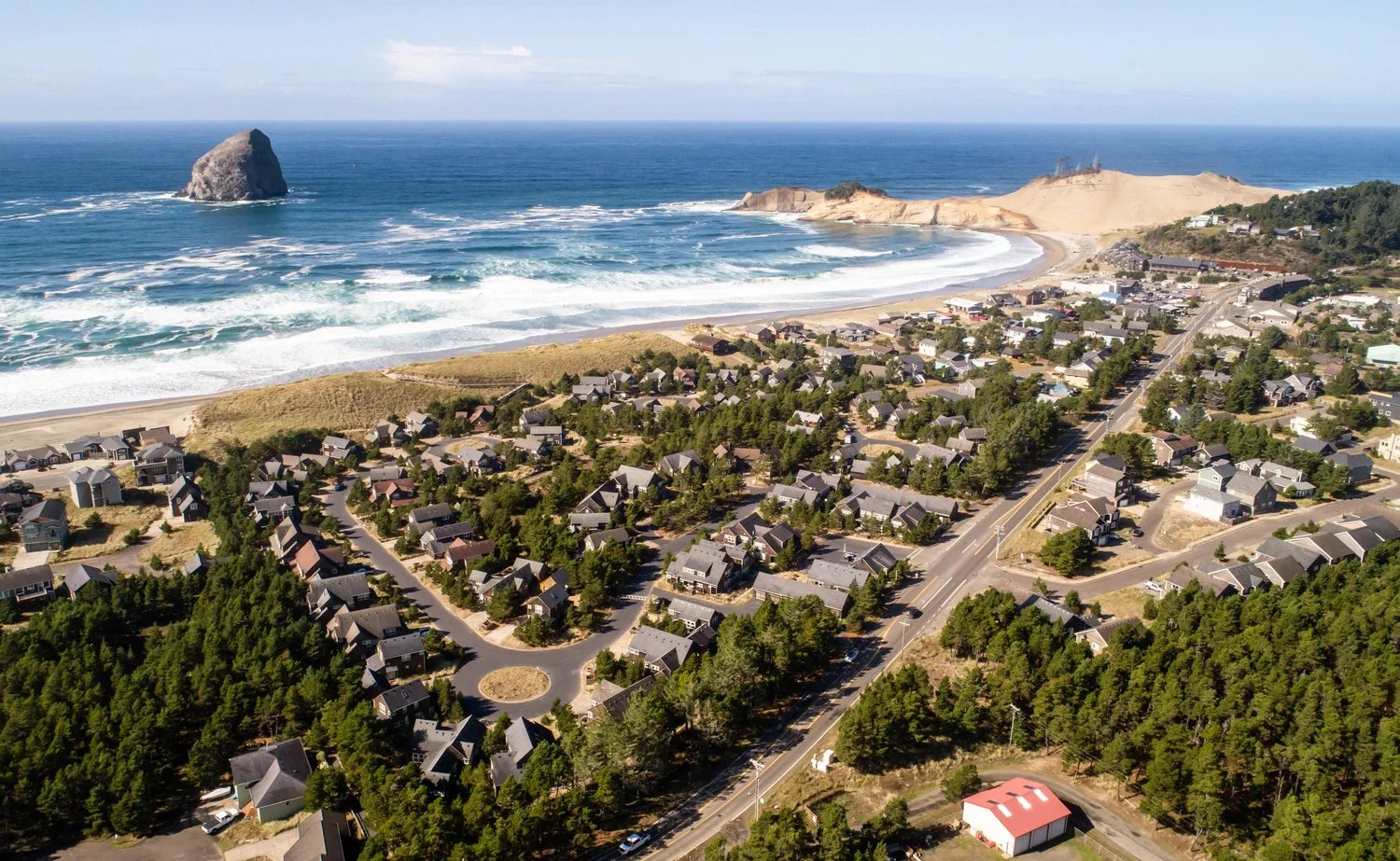 Pacific City on the Oregon Coast near Cape Kiwanda